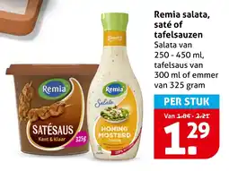 Hoogvliet Remia salata, saté of tafelsauzen aanbieding