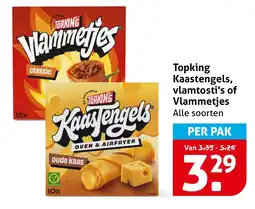 Hoogvliet Topking Kaastengels, vlamtosti's of Vlammetjes aanbieding