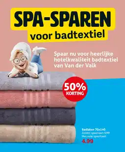 Hoogvliet Badlaken 70x140 aanbieding