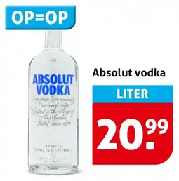 Hoogvliet Absolut vodka aanbieding