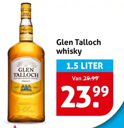 Hoogvliet Glen Talloch whisky aanbieding