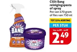 Hoogvliet Cillit Bang reinigingspasta of spray aanbieding