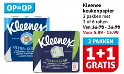 Hoogvliet Kleenex keukenpapier aanbieding
