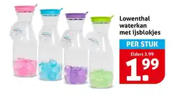 Hoogvliet Lowenthal waterkan met ijsblokjes aanbieding