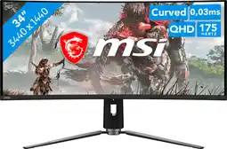 Coolblue MSI MAG 341CQP QD-OLED aanbieding