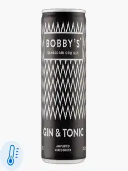 Flink Bobby's Gin Tonic Premix 25cl aanbieding