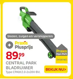 Praxis Central park bladruimer aanbieding