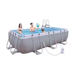 Van Cranenbroek Zwembad steel 400 x 200 x 99 cm met pomp en ladder Avenli aanbieding