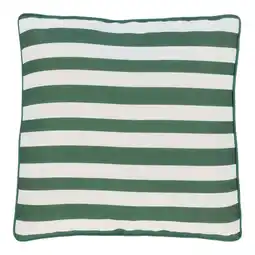 Van Cranenbroek Kussen stripe groen 45 cm aanbieding