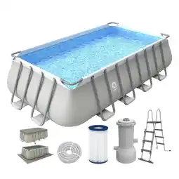 Van Cranenbroek Zwembad steel 549 x 305 x 120 cm prof met pomp en ladder aanbieding