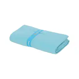 Van Cranenbroek Handdoek microfiber 100 x 180 cm turquoise aanbieding