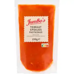Jumbo Jumbo's Pastasaus Tomaat Spekjes 250 g aanbieding