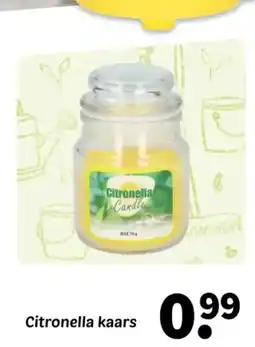 Wibra Citronella kaars aanbieding