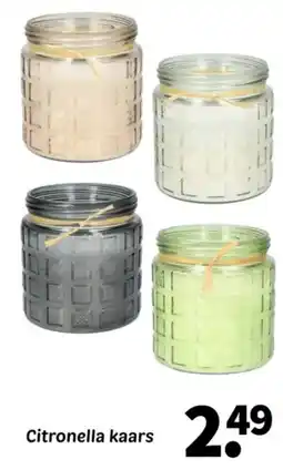 Wibra Citronella kaars aanbieding
