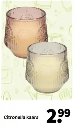 Wibra Citronella kaars aanbieding