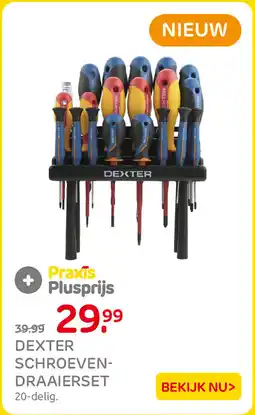 Praxis Dexter schroeven draaierset aanbieding