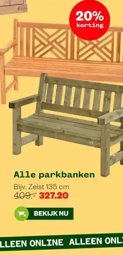 Welkoop Alle parkbanken aanbieding