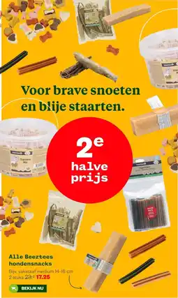 Welkoop Alle Beeztees hondensnacks aanbieding