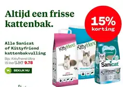 Welkoop Alle Sanicat of Kittyfriend kattenbakvulling aanbieding