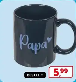 Boekenvoordeel Papa mug aanbieding