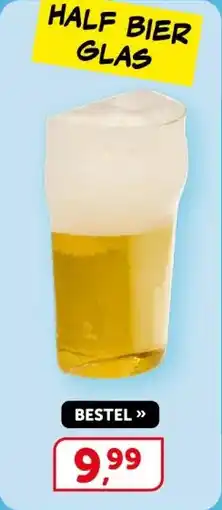 Boekenvoordeel Half bier glas aanbieding