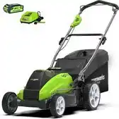 Bol.com Greenworks Accu Grasmaaier 40 Volt 41 CM Met sterke 2.0 Ah Accu En Lader! aanbieding