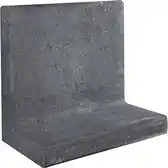 Bol.com L-element zwart 50x50 voet 30 cm aanbieding