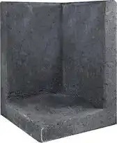 Bol.com L-element hoek zwart 40x40x60 cm aanbieding