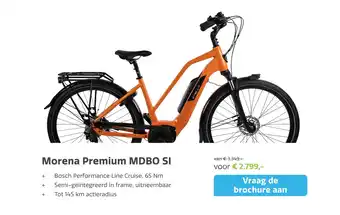 Stella fietsen Morena Premium Mdb Si aanbieding