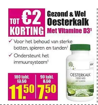 Gezond & Wel Gezond and Wel Oesterkalk aanbieding