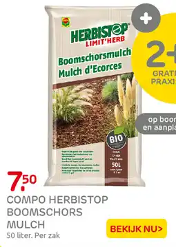 Praxis Compo herbistop boomschors mulch aanbieding