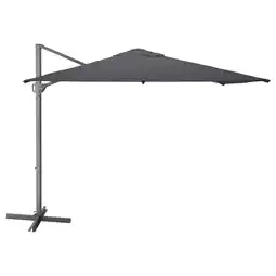 IKEA SeglarÖ parasol, grijs, aluminium en polyester, verstelbaar, vierkant aanbieding