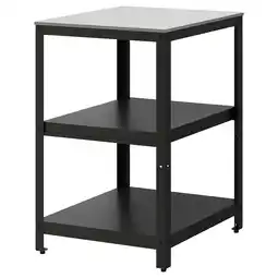 IKEA GrillskÄr Open keukenunit, zwart/roestvrij staal buiten, 61x61 cm aanbieding