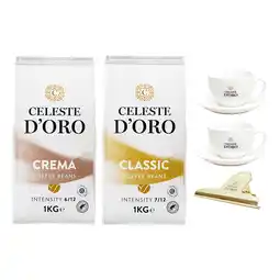 Koffievoordeel.nl Celeste d'Oro Cadeaupakket - 2 KG Koffiebonen aanbieding
