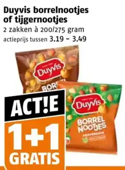 Poiesz Duyvis borrelnootjes of tijgernootjes aanbieding