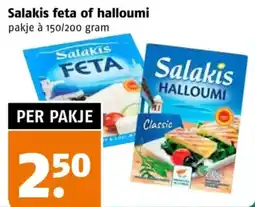 Poiesz Salakis feta of halloumi aanbieding