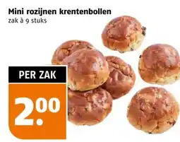 Poiesz Mini rozijnen krentenbollen aanbieding