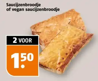 Poiesz Saucijzenbroodje of vegan saucijzenbroodje aanbieding