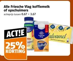 Poiesz Alle Friesche Vlag koffiemelk of opschuimers aanbieding