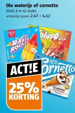 Poiesz Ola waterijs of cornetto aanbieding