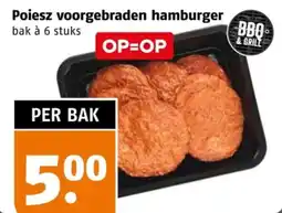 Poiesz Poiesz voorgebraden hamburger aanbieding