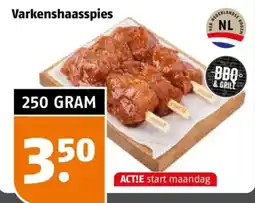 Poiesz Varkenshaasspies aanbieding
