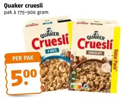 Poiesz Quaker cruesli aanbieding