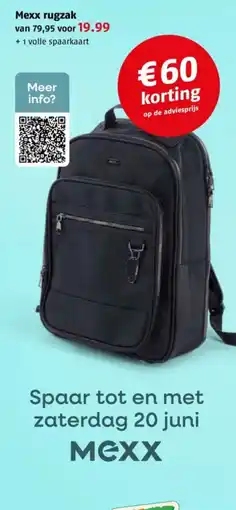 Poiesz Mexx rugzak aanbieding
