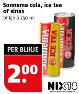 Poiesz Sonnema cola, ice tea of sinas aanbieding