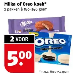 Poiesz Milka of Oreo koek aanbieding