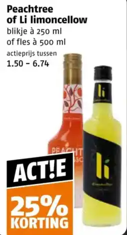 Poiesz Peachtree of Li limoncellow aanbieding