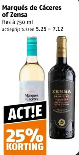 Poiesz Marqués de Cáceres of Zensa aanbieding