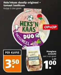 Poiesz Heks'nkaas duodip origineel tomaat basilicum aanbieding
