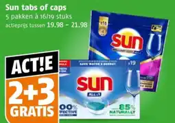 Poiesz Sun tabs of caps aanbieding